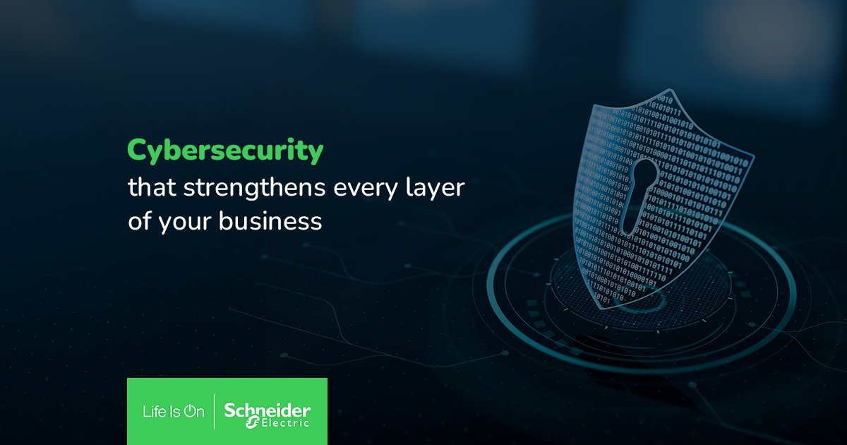bahlowkey's tweet photo. Cybersecurity is beyond defense. With Schneider Electric Cybersecurity services, you can Permit access securely, Protect your systems, Detect threats in real time, and Respond with confidence. 

Safeguard your infrastructure today.
https://t.co/Ml9JKpwN6K

#LifeIsOn https://t.co/w9jRSThjXQ