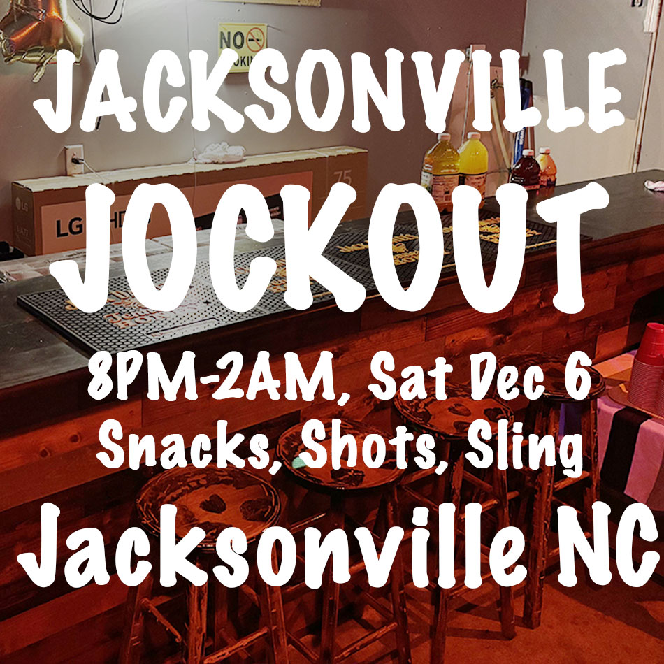jaxncjockout's tweet photo. DECEMBER 6! - Jacksonville NC #jockout  8pm-2am Saturday, December 6
🩲Largest monthly daddy party in the South (30+) men 
📷 Leather sling in garage
📷 Daddies, Military, bi curious, college students all welcome https://t.co/9BXS5SZUL7