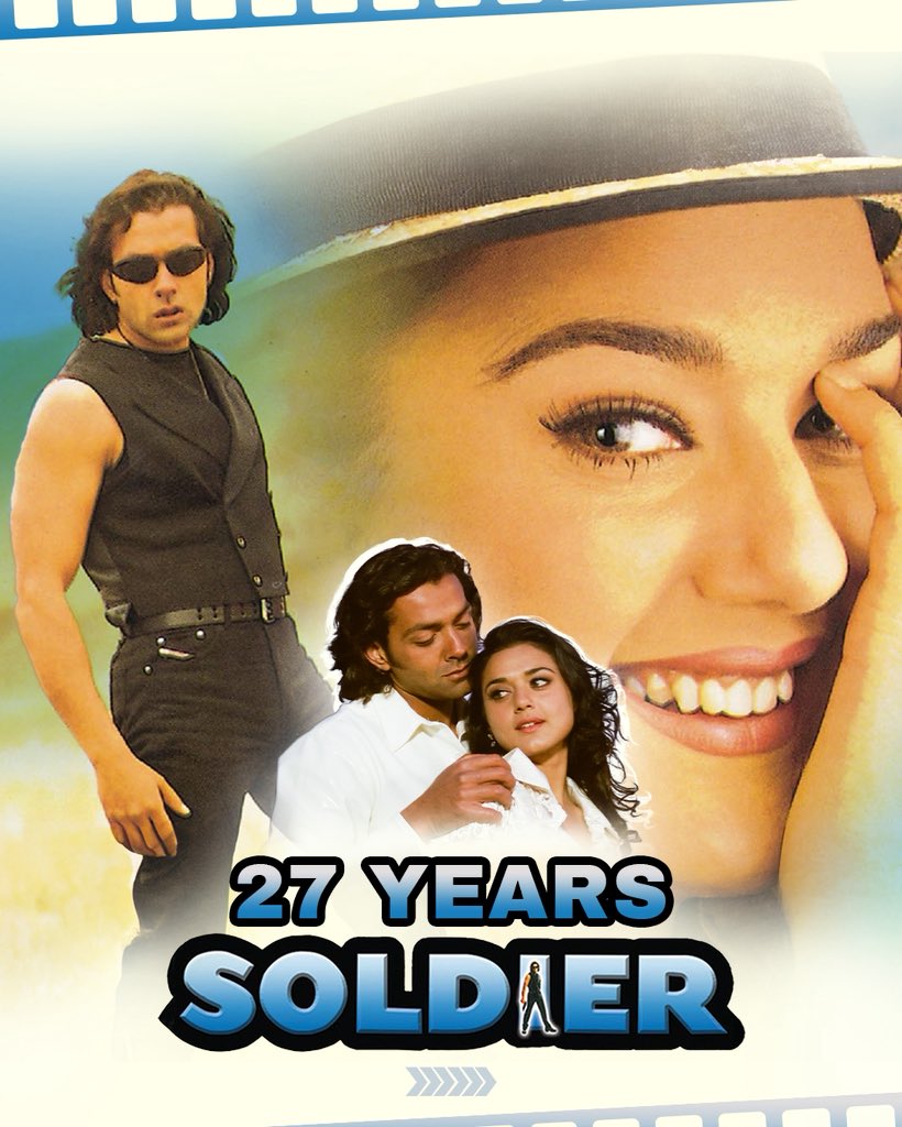 TipsFilmsInd's tweet image. 27 years of action, revenge, and pure Bollywood drama, Soldier lives on! 💥
.
.
(Tips Films, Soldier)
.
.
#TipsFilms #27YearsOfSoldier