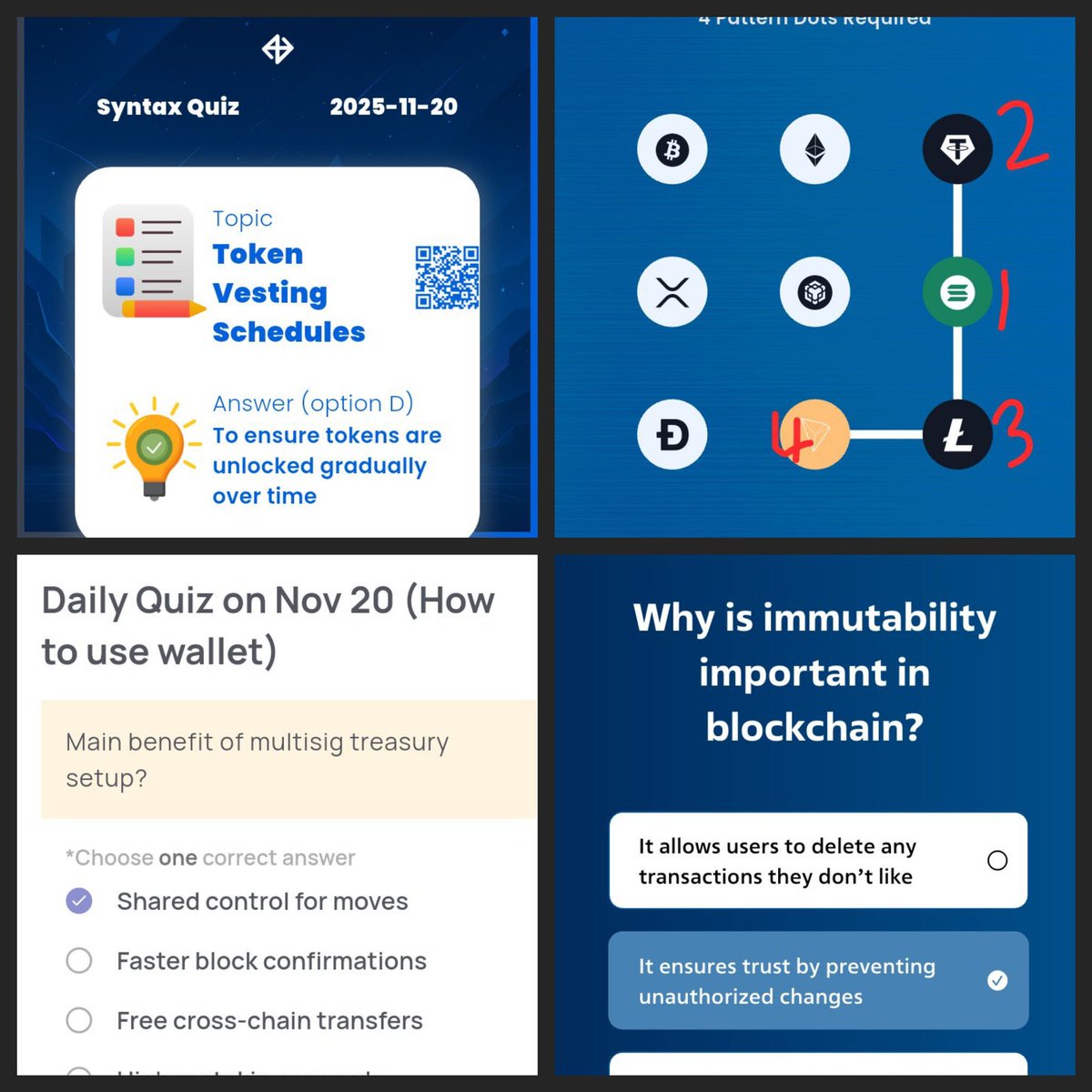 Abukhalil02's tweet image. Good morning Everyone 🌄 

Marina       ➡️ A
Xenea        ➡️ A
Spur           ➡️ B
Syntax       ➡️ D
Syntax Vault 👉 6-3-9-8