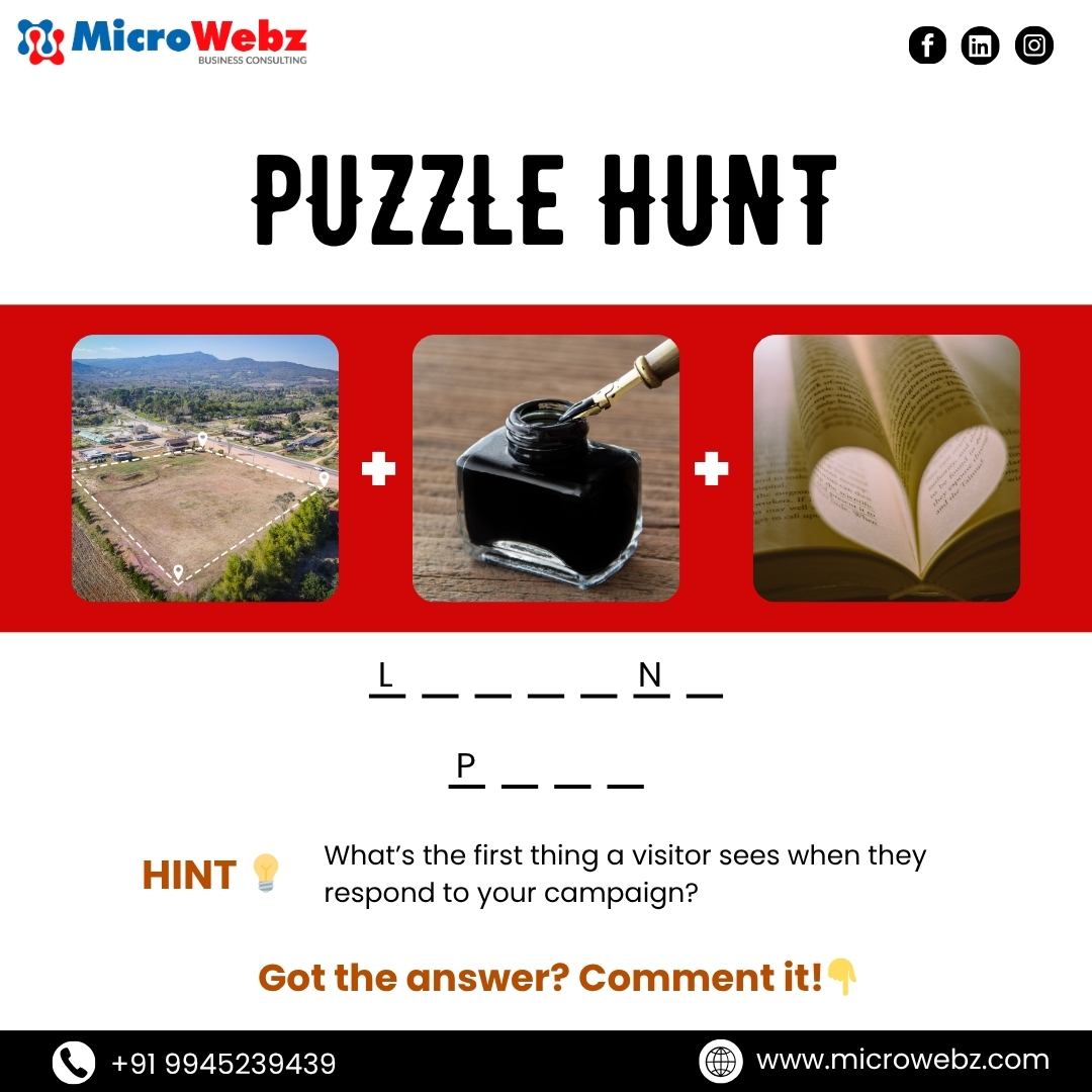 Microwebz_India's tweet image. Image + Hint = ? 🤯

We just dropped a new Visual Logic Puzzle! 🖼️

For Call: 9945239439
Visit Us: microwebz.com

#microwebz #SolveThePuzzle #puzzletime #GuessTheWord #ChallengeAccepted