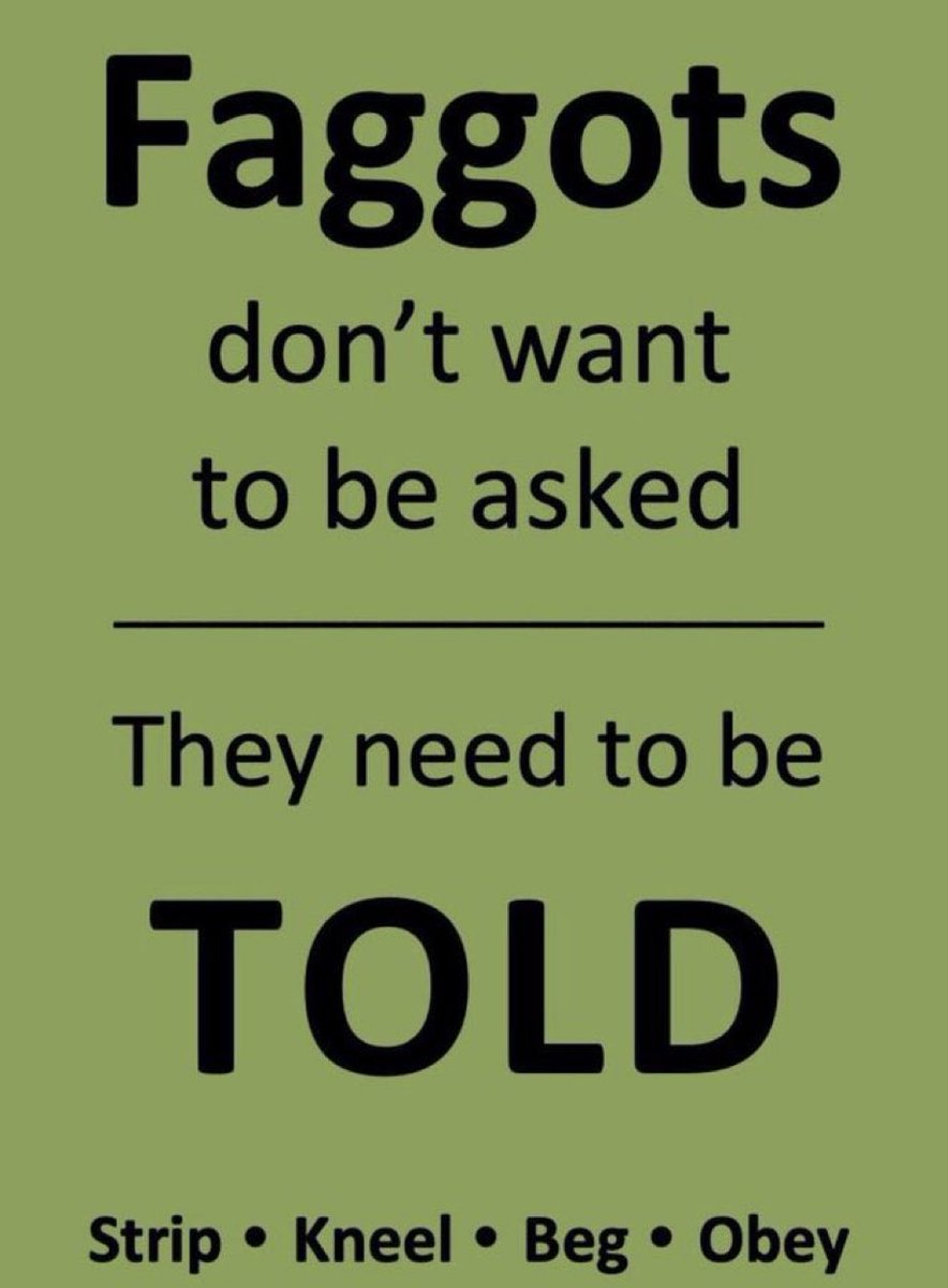 DBlackgod1's tweet photo. Repost if you’re a fag and always love to be told what to do! https://t.co/eARB6yLzFh