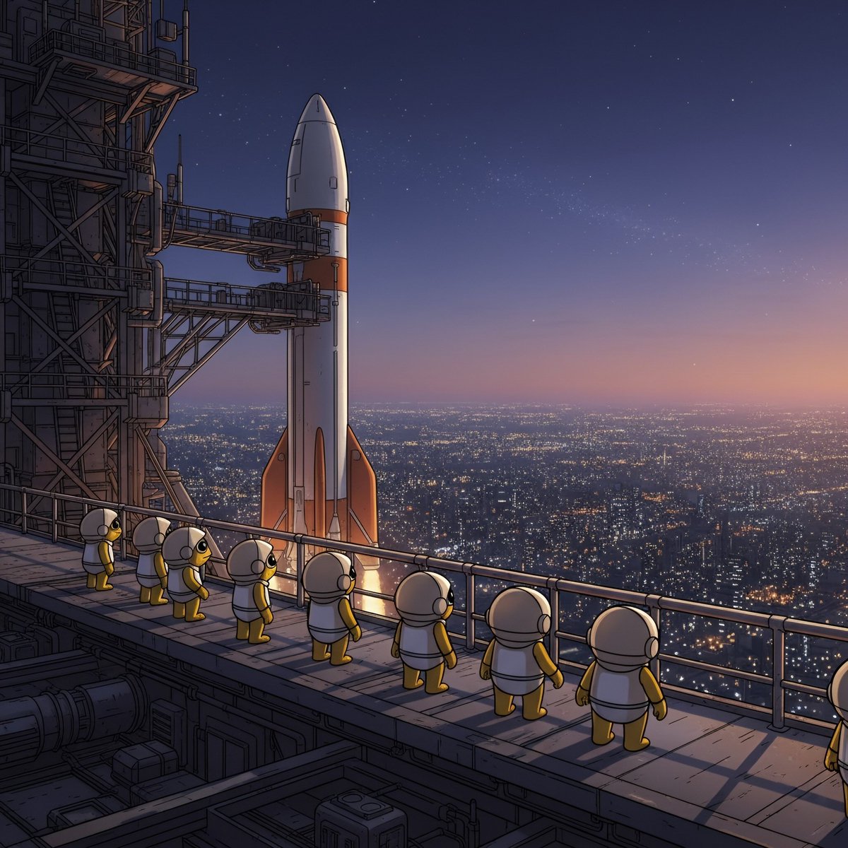 Sammy_TurboToad's tweet image. Together, witnessing the moment we go beyond. The future is bright, $TURBO Toads 🐸✨ #CryptoMarket #memecoin #AI #CryptoCommunity