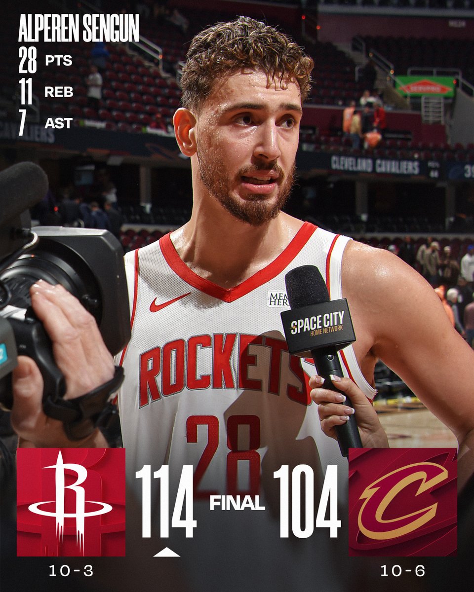 🏀 WEDNESDAY'S FINAL SCORES 🏀
Alperen Sengun and the @HoustonRockets win their 5th game in a row!
Kevin Durant: 20 PTS
De'Andre Hunter: 25 PTS, 5-8 3PM
Donovan Mitchell: 21 PTS