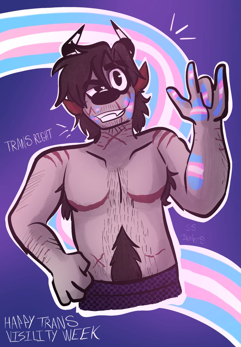 DEXSMEX_DS's tweet image. Finish my piece for #transawarenessweek