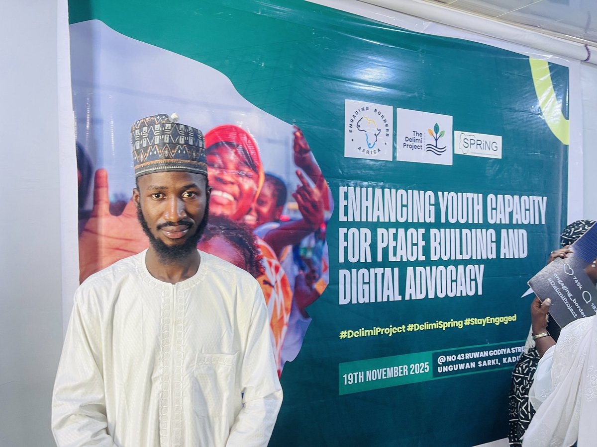 AmeenuOfficial's tweet photo. Delimi PROSPER Project Launches in Kaduna to Foster Youth-Led Peacebuilding
designed by Engaging Borders SRD, seeks to empower young people in Kaduna and Plateau states to drive positive change in their communities.
#DelimiProject
#DelimiSpring
#StayEngaged https://t.co/JoJ1WRfwGB