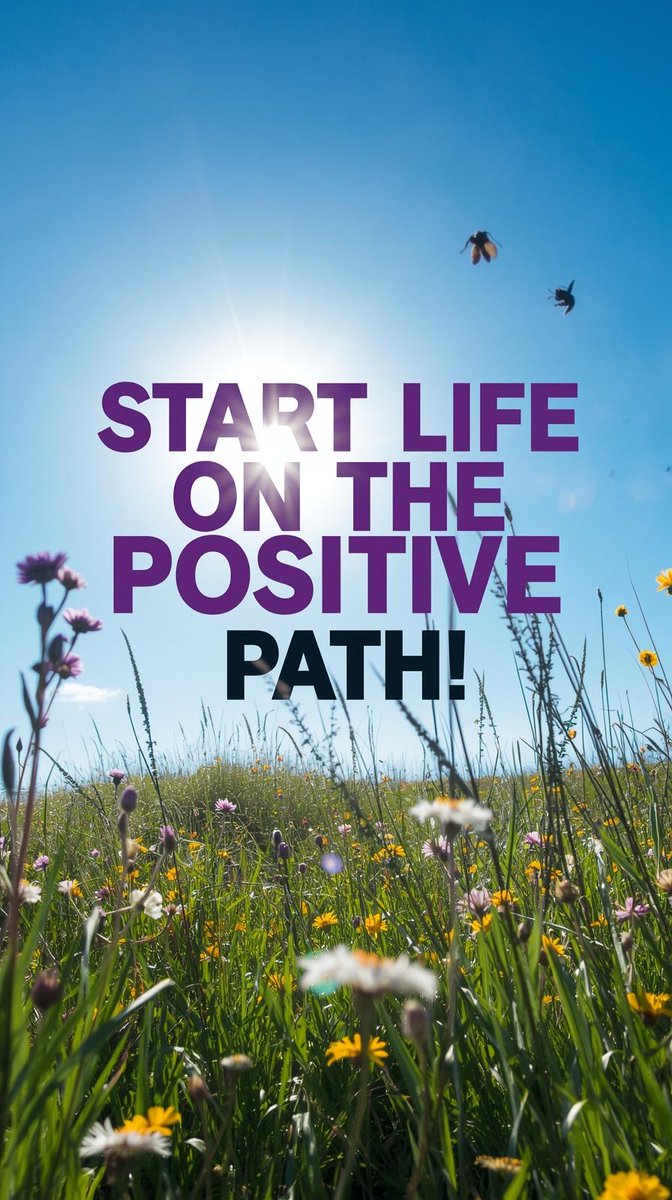 ADRC1's tweet image. Start life on the positive path!

In an age where due to media, children and adults are intentionally or unintentionally  
programmed to fear life.

#PositivePath
#StartPositive
#LivePositively
#PositiveLifeJourney
#ChooseTheBrightSide
#MindsetOfPositivity
#BeginWithOptimism