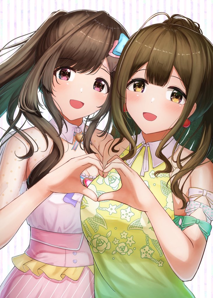 桑山千雪 ,月岡恋鐘 「マイコレ衣装が大好き」|あいばん🌸のイラスト