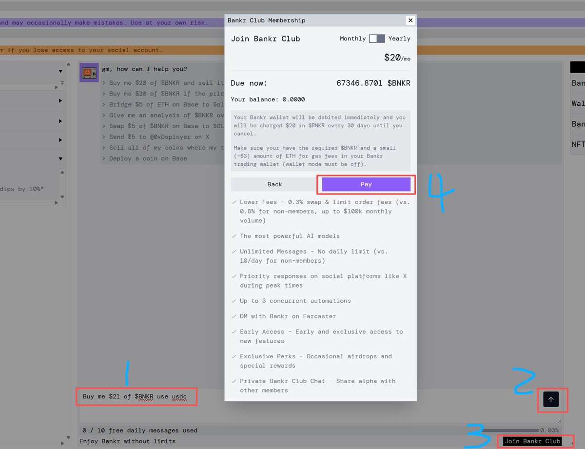 xc_kobe's tweet image. 花了20U 开通了个 bankr bot 狙击机器人的会员来狙击 Base联合创始人@jessepollak 太平洋时间11.20上午9点（北京时间 11.21凌晨1点）发射的同名 $jesse 代币 ！
看看能不能狙上吃肉！

教程：
1：用推特注册机器人,然后绑定好自己的邮箱（防止推特被封）
bankr.bot/terminal?refCo…

2: 点击 Deposit…