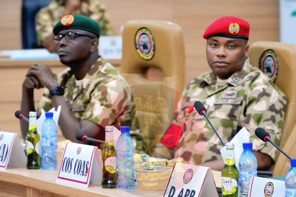 HQNigerianArmy's tweet image. PRESS RELEASE

 COAS VISITS BORNO, CHARGES TROOPS TO SUSTAIN VIGILANCE, AGGRESSIVE POSTURE 

The Chief of Army Staff (COAS), Lieutenant General Waidi Shaibu, has charged troops of Operation HADIN KAI (OPHK) to sustain vigilance, avoid complacency, and maintain aggressive posture…