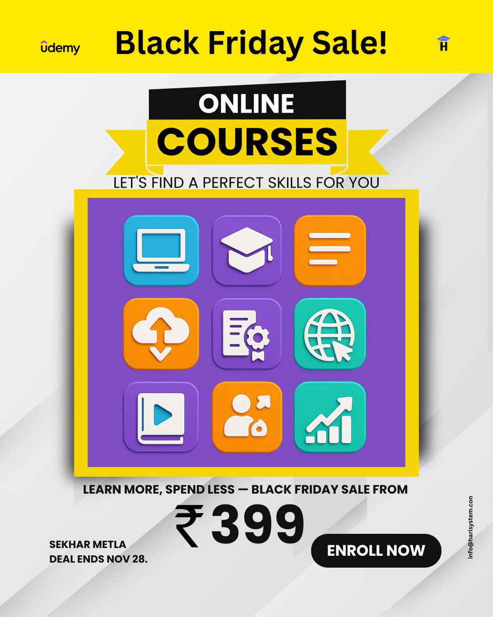 harisystems's tweet image. Mastering Full Stack Development : From Frontend to Backend
udemy.com/course/masteri…
#BlackFriday #OnlineCourses #udemy #harisystems #sale #fullstack #development