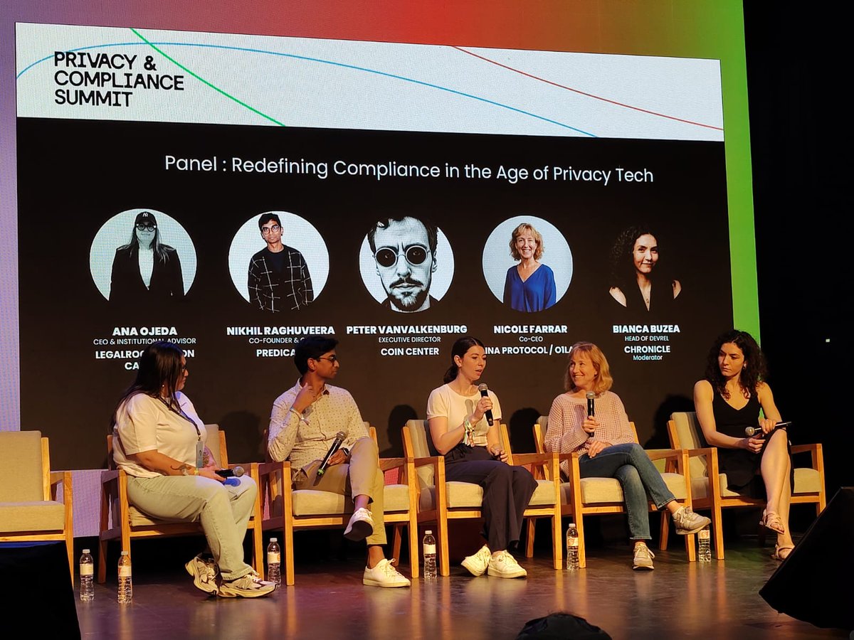 zkLawyer_'s tweet photo. Great being on the DeFiConnect panel today discussing the future of zero-knowledge proofs + compliance.
tl;dr: we need more builders and better policy for real-world adoption — the tech is (mostly) ready!
Thanks @buzea200, @criptolawyer, @pumpernikhil, @valkenburgh, @julia27eth + @partyactionppl!