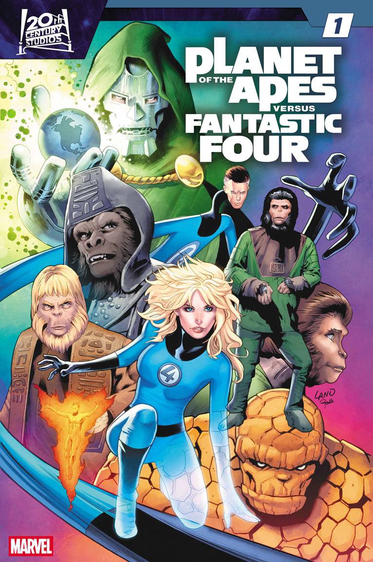 DiscussingFilm's tweet image. First look at the ‘PLANET OF THE APES VS FANTASTIC FOUR’ crossover comic series.

Written by Josh Trujillo with art by Andrea Di Vito