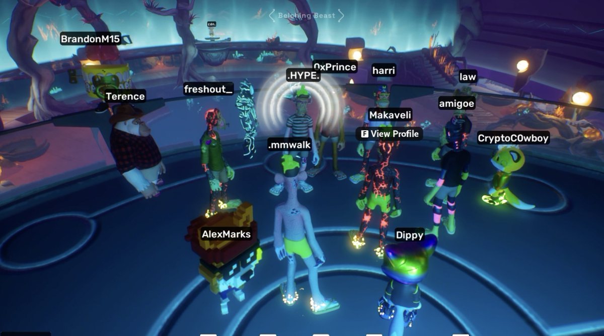 The party is getting bigger and bigger

<a href="/morethenhype/">HYPE</a> <a href="/Timmygspt/">G-SPOT 🦍</a> <a href="/freshout_/">freshout.ape 🍄🦍</a> <a href="/lawofthesaw/">LΛW</a> <a href="/CryptoC0wboy/">@CryptoC0wboy</a> <a href="/dippylvs/">Dippy 💙 (Dipshittery)</a> <a href="/MakaveliDlaCruz/">Makaveli</a> <a href="/alexmarks3D/">AlexMarks3D.eth</a> <a href="/amigoeNFT/">amigoe</a> and more