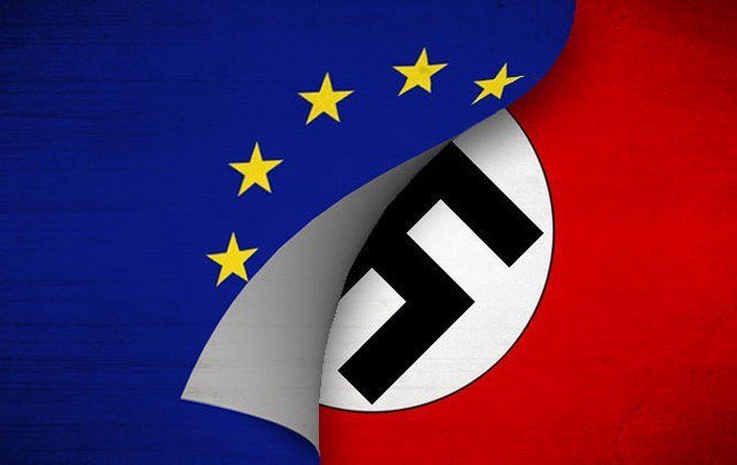 _methodmax_'s tweet image. Different symbols, same agenda!
What the 3rd Reich started violently, the 4th Reich completed nonviolently. 

The conquest of Europe!