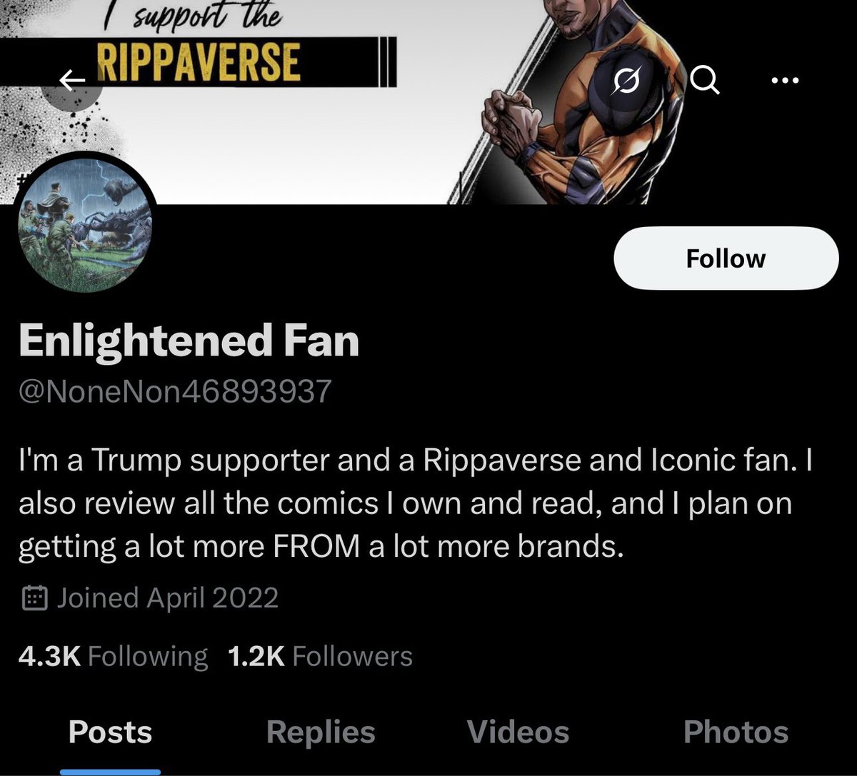 So what makes enlightened fan an iconic fan? Also I do think it’s a Sturgis burner account.