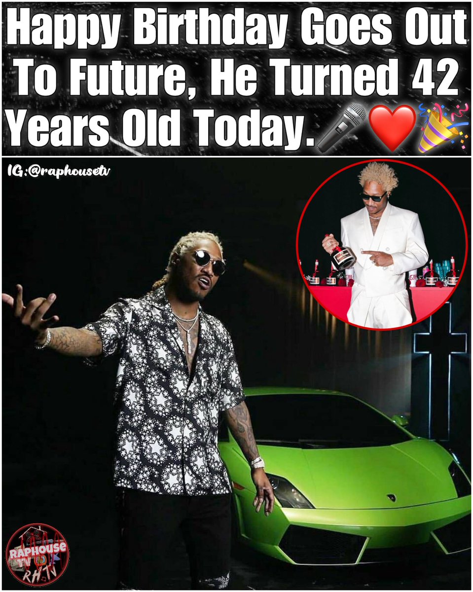 Happy Birthday Goes Out To Future, He Turned 42 Years Old Today. 🥳🎈 

what’s your favorite song / album from him 👇🏾
