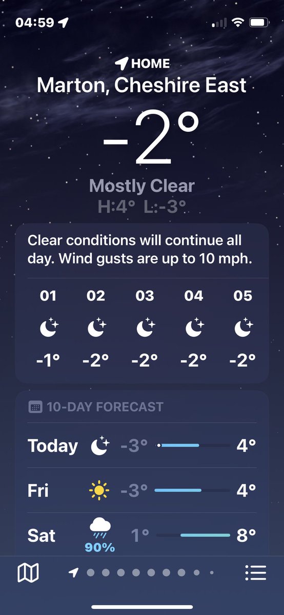 Good morning all… a chilly one here this morning. -2 in Marton Cheshire 🥶