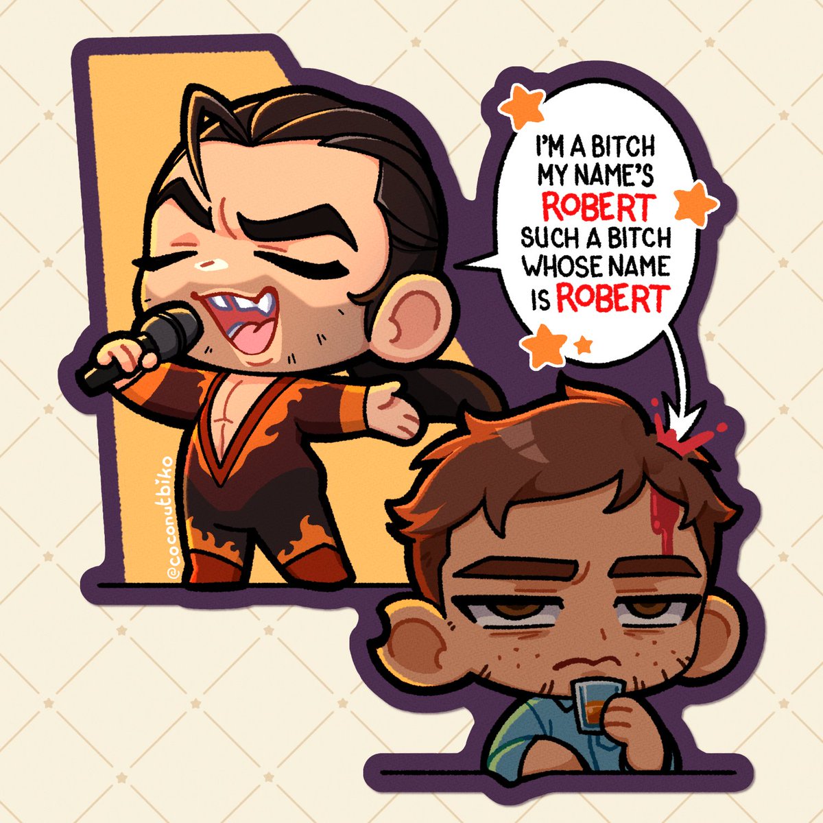 CoconutBiko's tweet image. I&apos;M A BITCH, MY NAME&apos;S ROBERT-- 🗣️🗣️🗣️ #dispatch