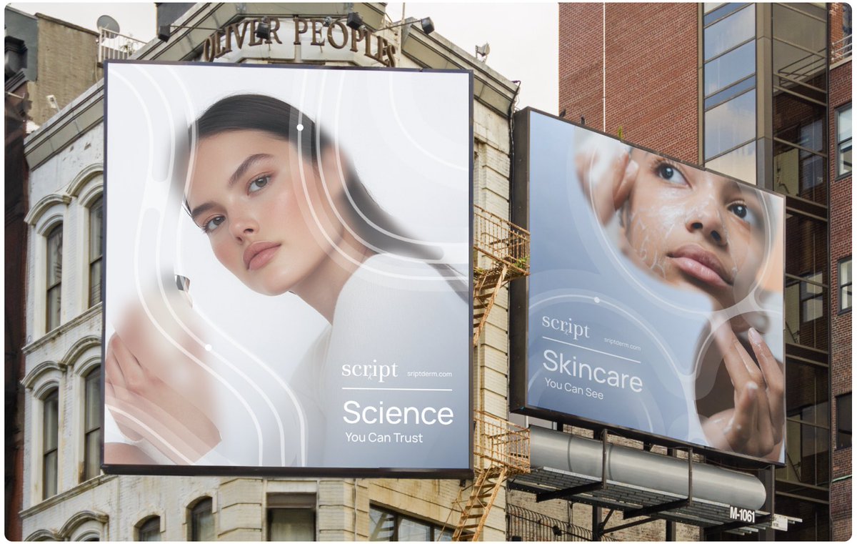 eloqwnt's tweet image. Script - Skincare and Dermatology Branding
