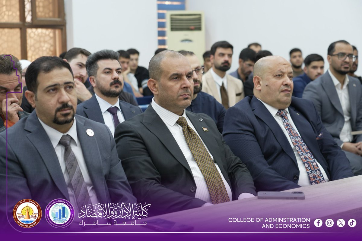 mediacoadm's tweet image. كلية الإدارة والاقتصاد تنظّم ندوة توعوية حول “آفة المخدرات: الخطر الصامت لمجتمعنا”
 
ضمن إطار برامجها التوعوية، نظّمت كلية الإدارة والاقتصاد في جامعة سامراء ندوة علمية بعنوان “آفة المخدرات: الخطر الصامت لمجتمعنا” يوم الثلاثاء الموافق 18 تشرين الثاني 2025.