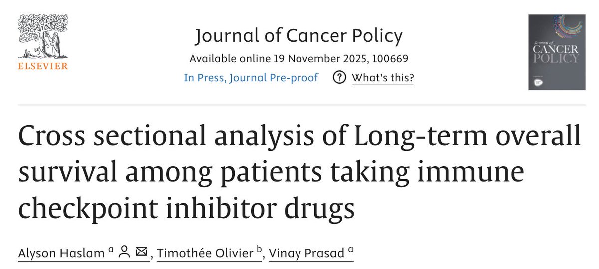 Timothee_MD's tweet photo. Our new article out in JCP, led by @AlysonHaslam @vkprasadlab 

We often talk about the tail of the curves and the potential for long term response with immunotherapy. 

But how often does this occur ? 

This work provide insights on this very question. 
https://t.co/YVXfcPbIRi https://t.co/XsUrMBpf5u