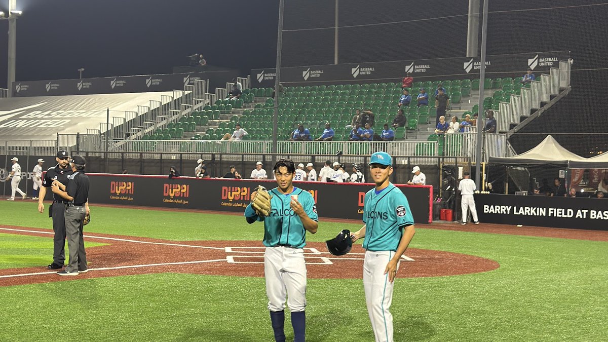 ドバイ ウインターリーグ情報🇦🇪】 #ミッドイーストファルコンズ 7番