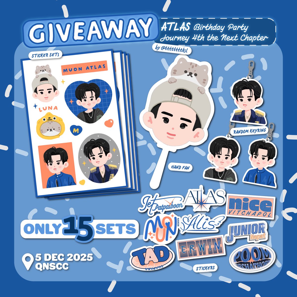 ttttttttksl's tweet image. —— pls kindly rt ⁠❤︎

giveaway for #ATLASBirthdayParty
⟡ only 15 sets ⟡

꒰  rt &amp;amp; show this tweet 🐯^ྀི ꒱

#MuonAtlas #giveawayALIS 
#ATLASth #ATLAS_th