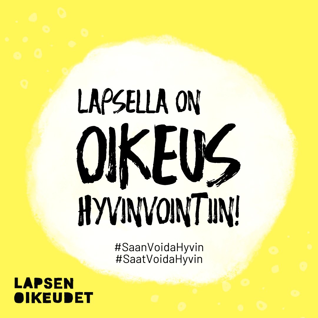 Erinomaista Lasten oikeuksien päivää! ❤️❤️❤️