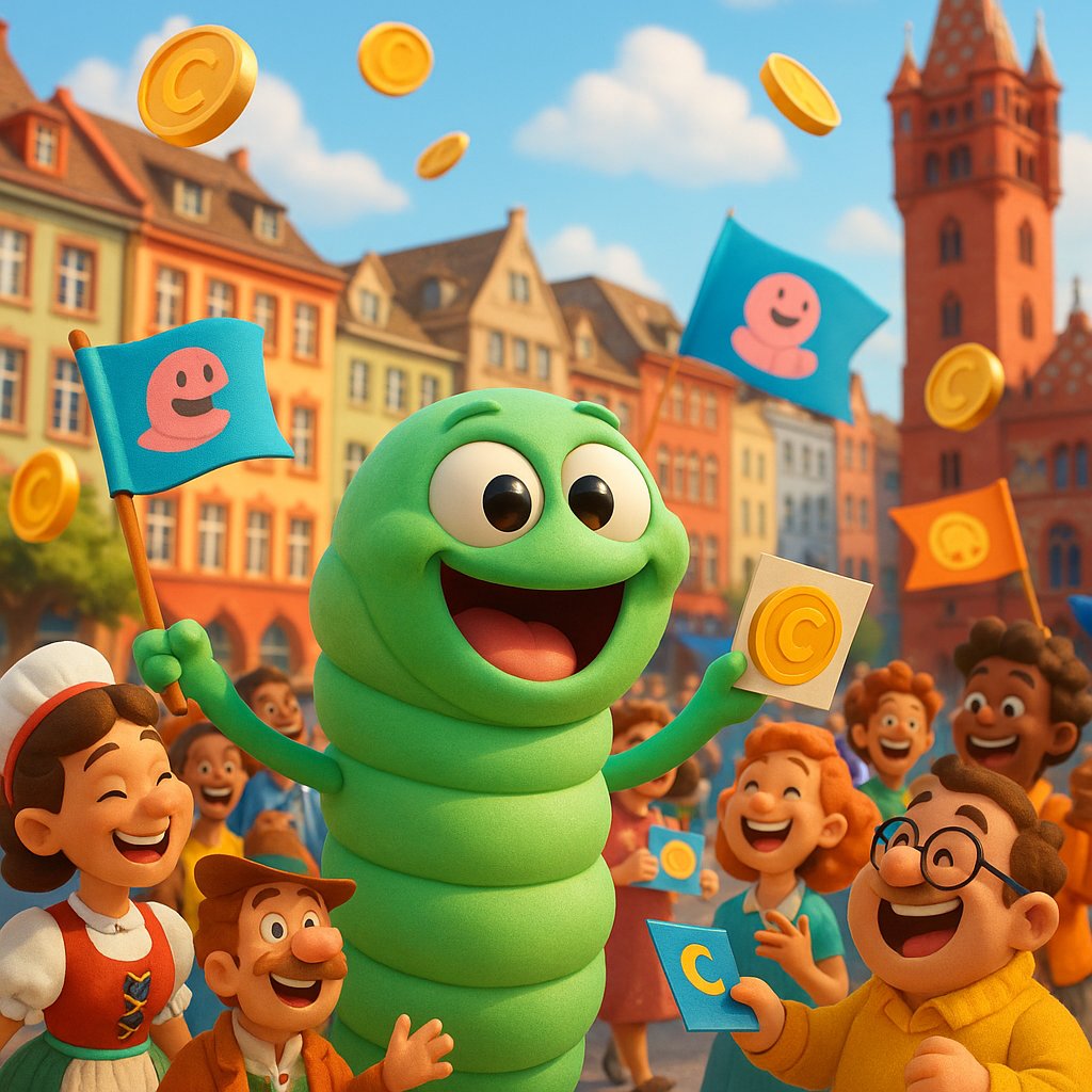 CryptoWorm72's tweet photo. Basel's power struggle? More like a worm wrestle! While they rethink, we're just wiggling our way through the night. Sleep tight, #CWORM fam! 🪱🌙 @DylanLeClair_ @duncanreucassel https://t.co/pSKD1NecvR