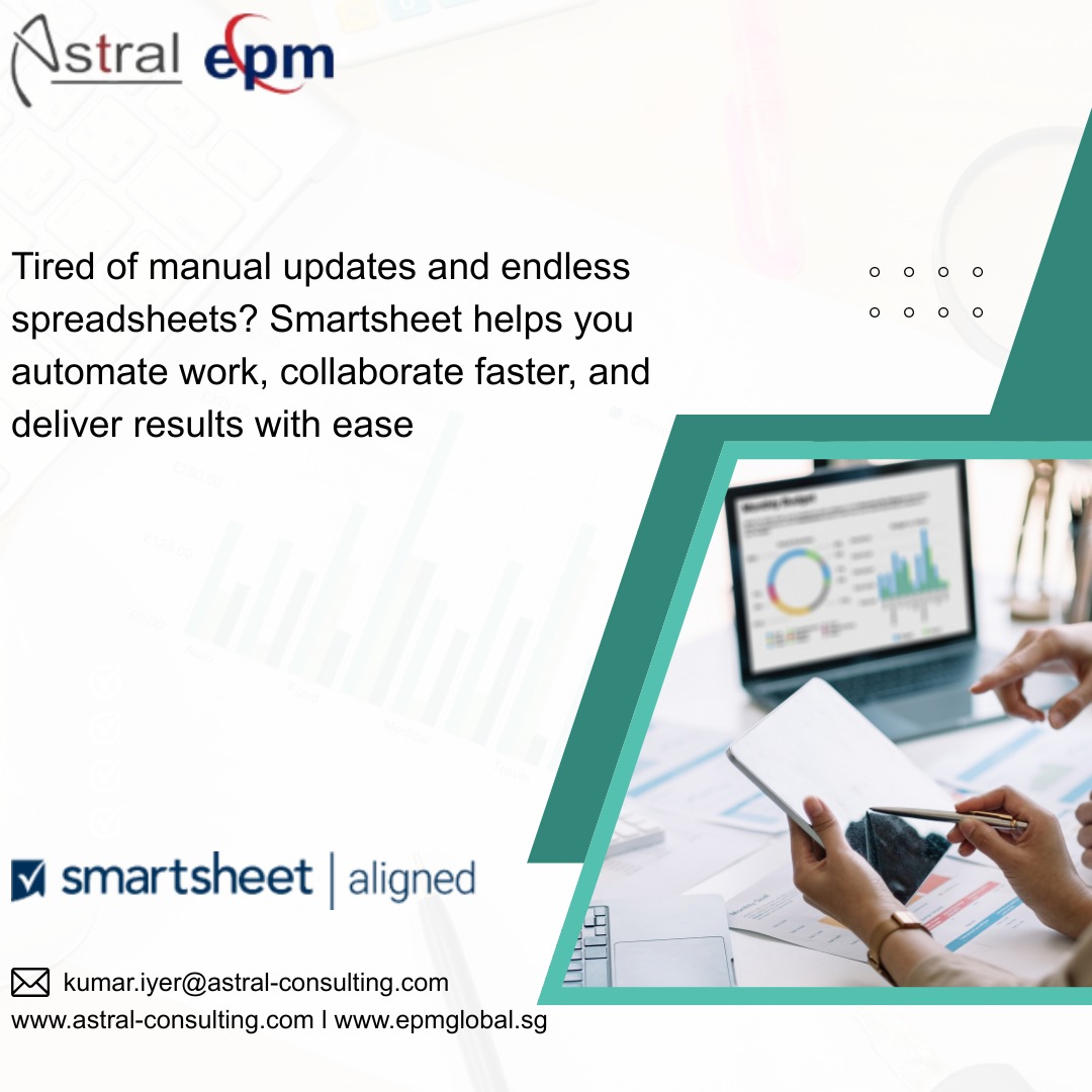 astralmcpl's tweet image. @astralsspartner Smartsheet optimizes resource allocation and project staffing, enabling organizations to streamline operations, enhance service delivery, and accelerate growth.  

Reach out to kumar.iyer@astral-consulting.com for a Demo. 

#smartsheet #resourceallocation #astral