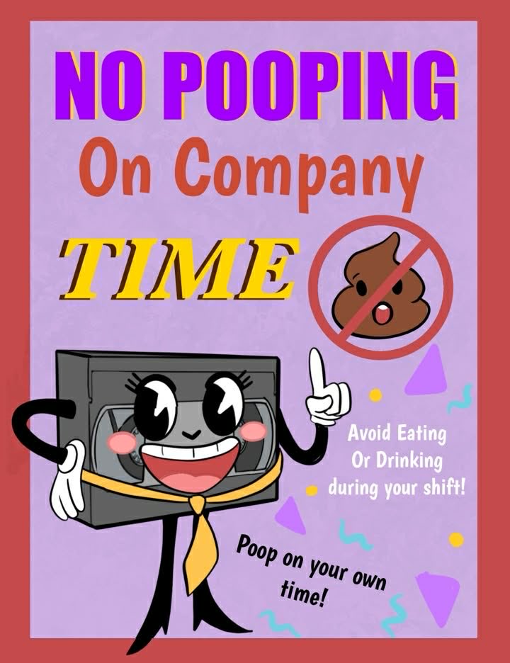 There are some strange posters in the Rewind99 store…..