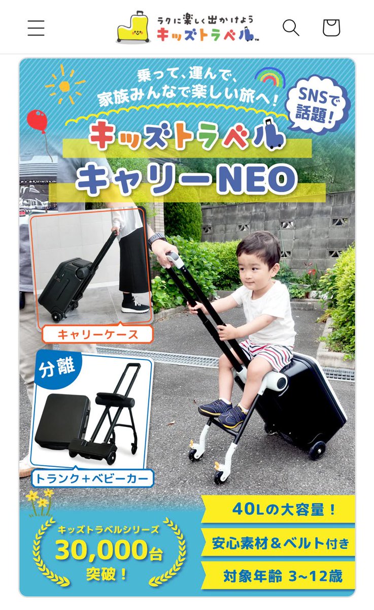 ディズニー　ドッグキャリー　ベビーカー 今度娘と旅行行く時用に、このベビーカーとスーツケース合体してるやつ