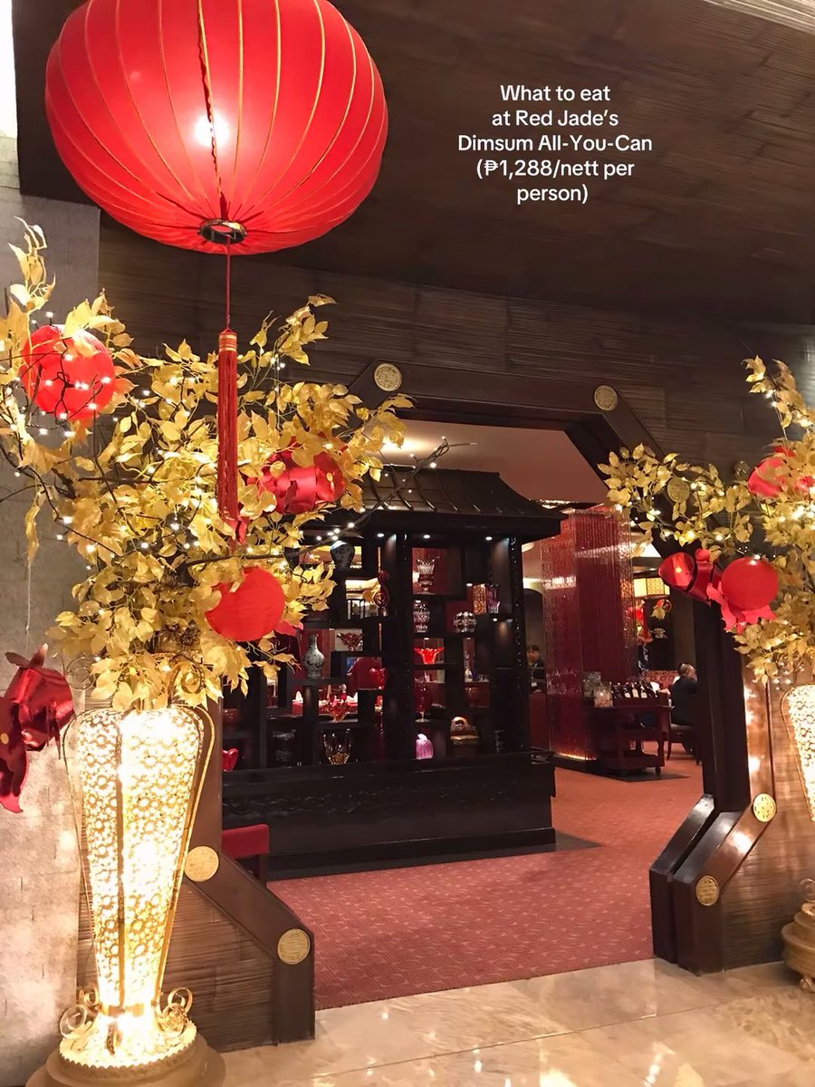 GreenDei's tweet photo. Catch the The Manila Hotel’s Red Jade Dimsum All You Can at ₱1,288, every Monday to Friday, from 11:00 AM TO 2:30 PM  

#redjade #manilahotel #dimsumbuffet 
#dimsumallyoucan #foodamnphilippines #foodamnph #foodamn #chinesefood #redjadedimsumallyoucan https://t.co/tcUrBcfKs4