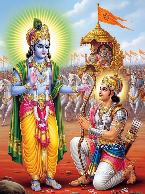 Its_mahi_mp's tweet photo. अर्जुन की महानता 
उनकी धनुर्विद्या में नहीं थी 

न ही उनके युद्ध कौशल में 

अर्जुन की महानता
परमात्मा के सामने
परमात्मा से प्रश्न पूछने में थी ..।।✨

👁️👁️

#जय_श्री_कृष्ण 🙏🚩
#जय_श्री_हरि_विष्णु 🙏🚩 https://t.co/1gU4jy2gp3