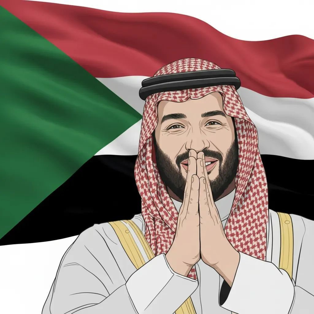 halawey's tweet photo. ما تعتلي راية الأوطان ولا ترتفع قيمة الإنسان الا بوقفة فخر وعز تشبه وقفتك معنا 🇸🇩 
#السودان_بقلب_بن_سلمان https://t.co/wk1ORKrBSN