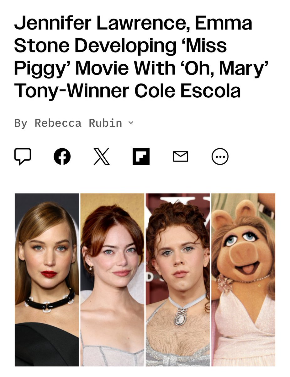 starrybrained's tweet image. Odds it was a weird promo for the new Emma Stone JLaw movie? 😅