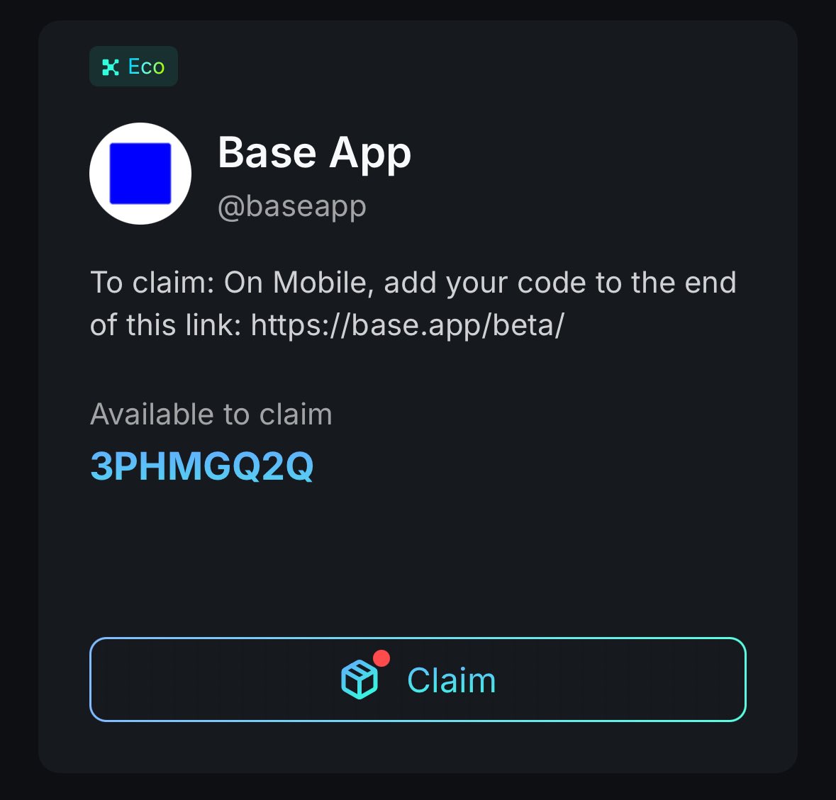 web3probe's tweet image. 베에스 앱 초대코드 나눔
@base 

@KaitoAI 에어드랍 메뉴에 뭐가 떠서 봤더니 베이스 앱 가입코드네요. 저는 이미 사용중이라 나눔합니다. 필요하신분 사용하시고 답글 남겨주심 감사하겠습니다.