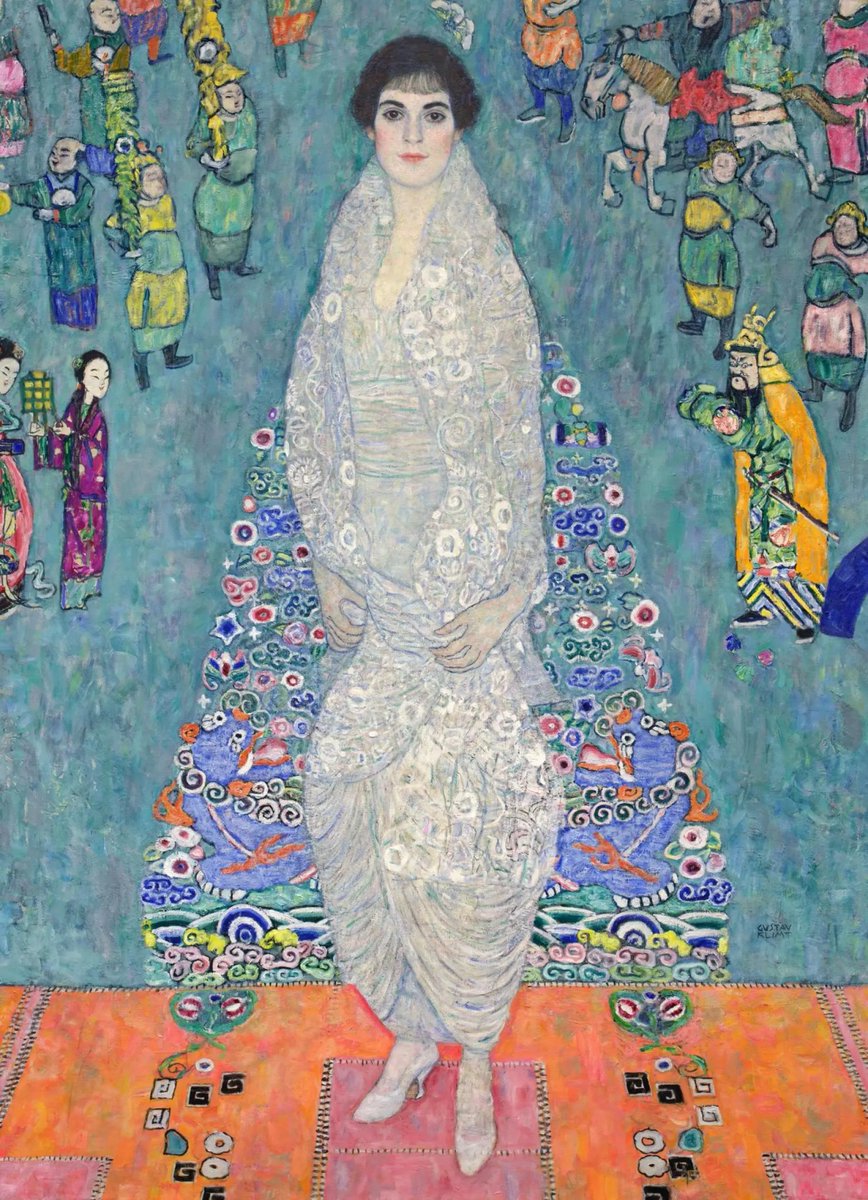 El #Cuadro del día: "Retrato de Elisabeth Lederer" (1916), de 
Gustav Klimt (1862-1918), pintor austriaco.

Klimt fue un pintor simbolista y uno de los más prestigiosos representantes del movimiento modernista de la secesión vienesa.