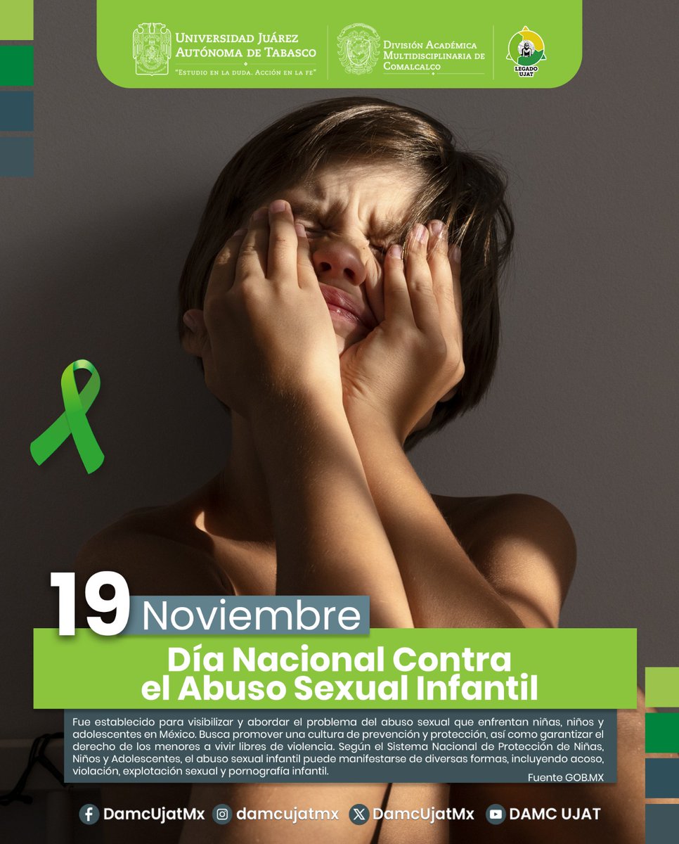 💚❗️No más silencio❗️El abuso sexual infantil se tiene que hablar, es hora de actuar. Protejamos a nuestros niños y niñas. Escuchémoslos, creámosles y apoyémoslos.
💁‍♂️👧🏿Si conoces a alguien que esté pasando por esto, no dudes en buscar ayuda. 

❗️Juntos por un mundo seguro🙏❗️