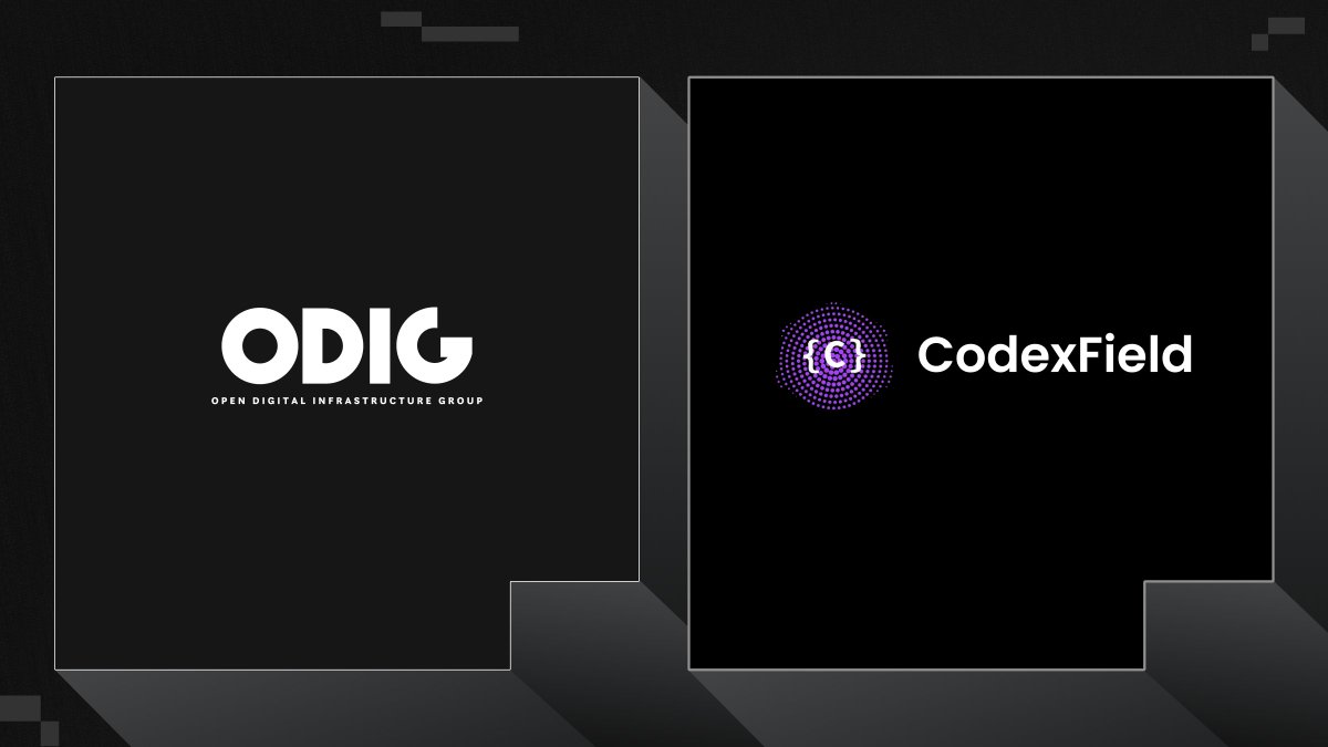 ODIGco's tweet image. 📣 ODIG Strategic Investment Announcement

We are pleased to announce that we have completed a strategic investment in @CodexField
. This marks an important step in ODIG’s global Web3 infrastructure strategy and extends our long-term focus on the convergence of AI, digital…