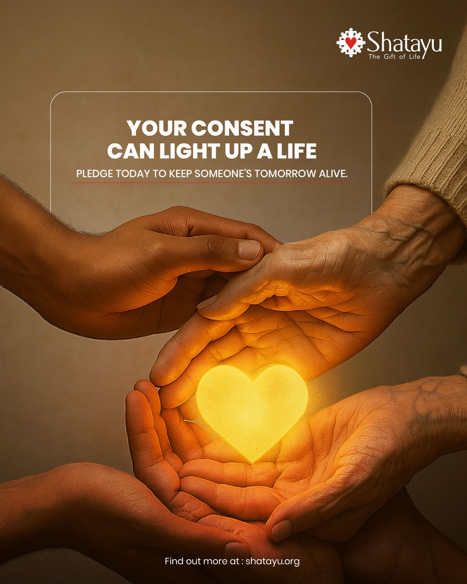 Shatayu1's tweet image. A single yes can become someone’s second chance at life.
Your consent today can carry hope, healing and a heartbeat forward.
Choose to light a path that someone else may walk tomorrow.

🌐 Learn more or register at: zurl.co/cvVrE

#SayHaan #GiftOfLife #ShatayuPledge