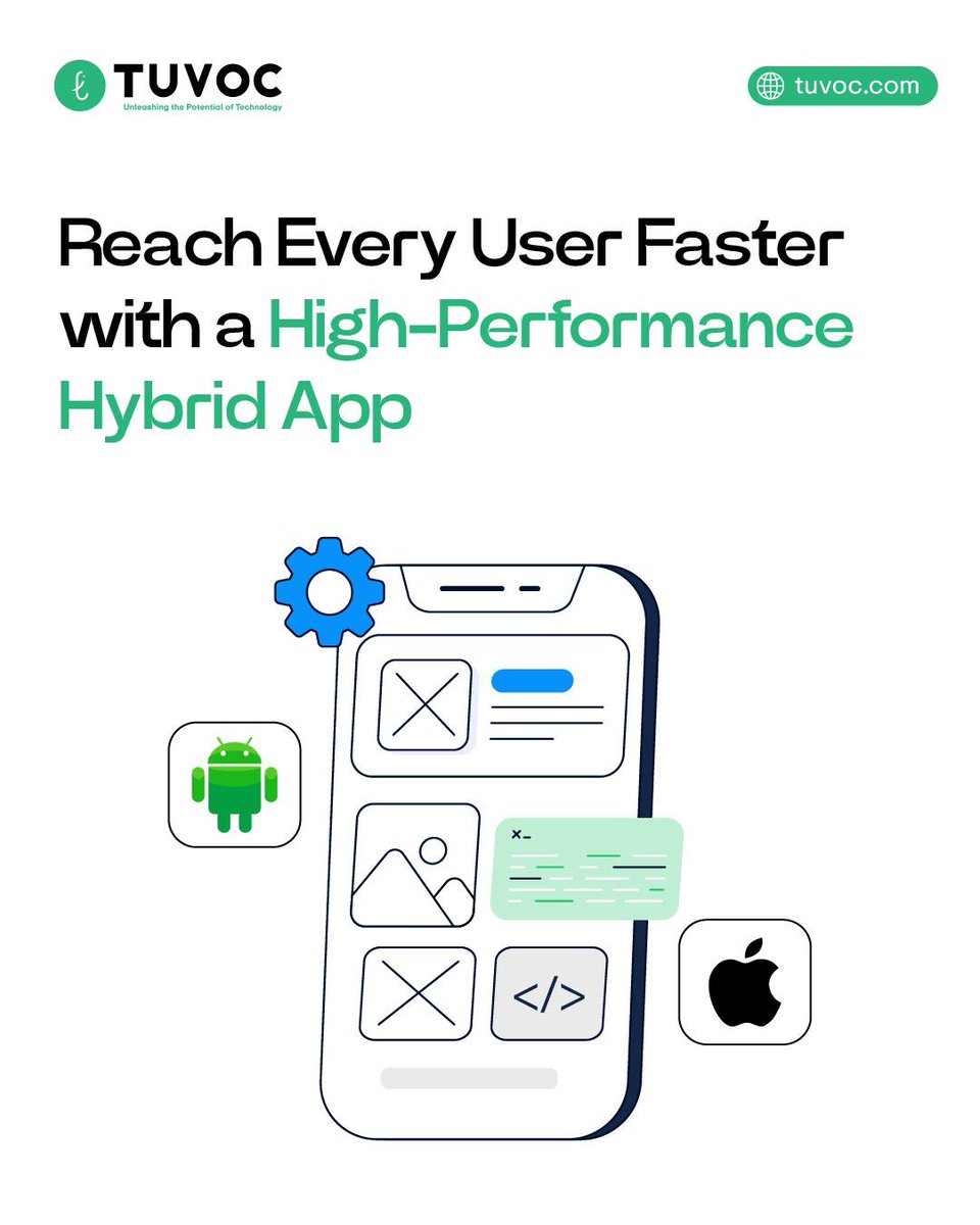 Tuvocpvtltd's tweet image. 𝐓𝐡𝐢𝐧𝐤 𝐲𝐨𝐮 𝐧𝐞𝐞𝐝 𝐬𝐞𝐩𝐚𝐫𝐚𝐭𝐞 𝐚𝐩𝐩𝐬 𝐟𝐨𝐫 𝐀𝐧𝐝𝐫𝐨𝐢𝐝 𝐚𝐧𝐝 𝐢𝐎𝐒? 𝐓𝐡𝐢𝐧𝐤 𝐚𝐠𝐚𝐢𝐧 📱

At Tuvoc Technologies, we build hybrid apps that deliver native-like performance, faster builds, and wider reach.

#HybridApps #MobileAppDevelopment