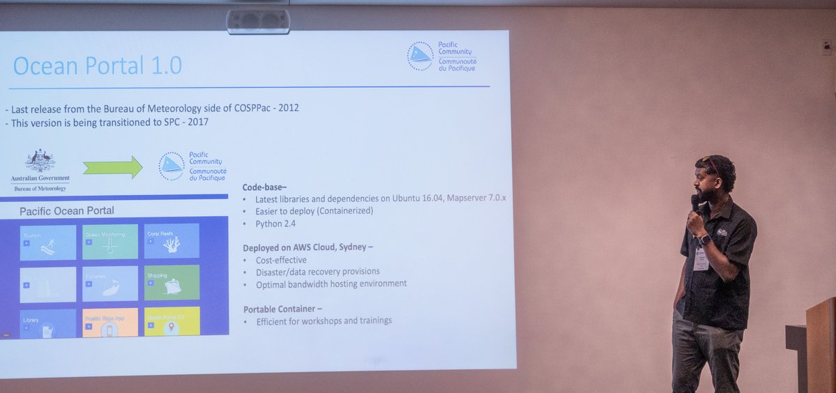 spc_cps's tweet image. Day 4 at #FOSS4G kicked off with SPC-sponsored Women in Geospatial Breakfast followed by a discussion about SPC&apos;s DE Pacific role in identifying invasive species &amp;amp; its application.
SPC also presented Pacific Ocean Portal 2.0, a transformative platform advancing ocean science