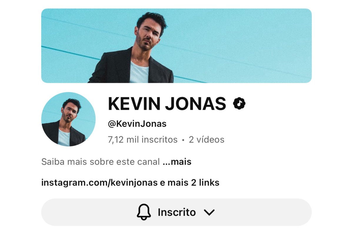 kjonasbrasil's tweet image. YOUTUBER! | Se inscreva no canal do Kevin Jonas no YouTube! #Changing 

—— 🔗 
youtube.com/@kevinjonas?si…