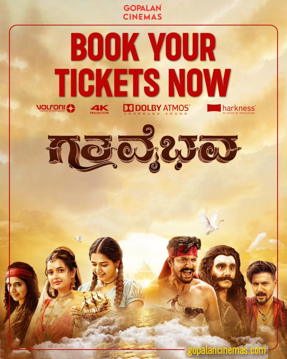 gopalan_cinemas's tweet image. 🎬 4 Blockbusters. One Epic Destination. Big-screen adrenaline starts here at Gopalan Cinemas - where action, emotion &amp;amp; pure entertainment hit different!
📷 Book Now: gopalancinemas.com #GopalanCinemas #NowShowing #BlockbusterWeekend #CinemaVibes #MovieMagic #BigScreen