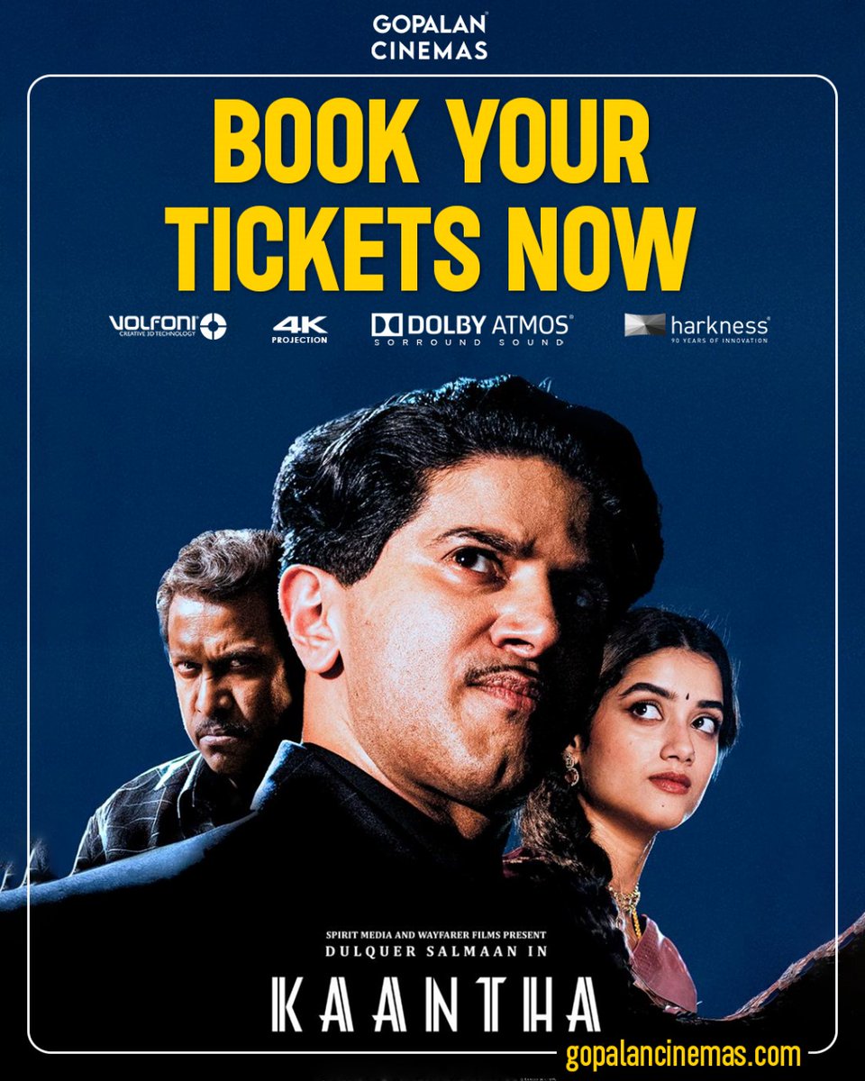 gopalan_cinemas's tweet image. 🎬 4 Blockbusters. One Epic Destination. Big-screen adrenaline starts here at Gopalan Cinemas - where action, emotion &amp;amp; pure entertainment hit different!
📷 Book Now: gopalancinemas.com #GopalanCinemas #NowShowing #BlockbusterWeekend #CinemaVibes #MovieMagic #BigScreen