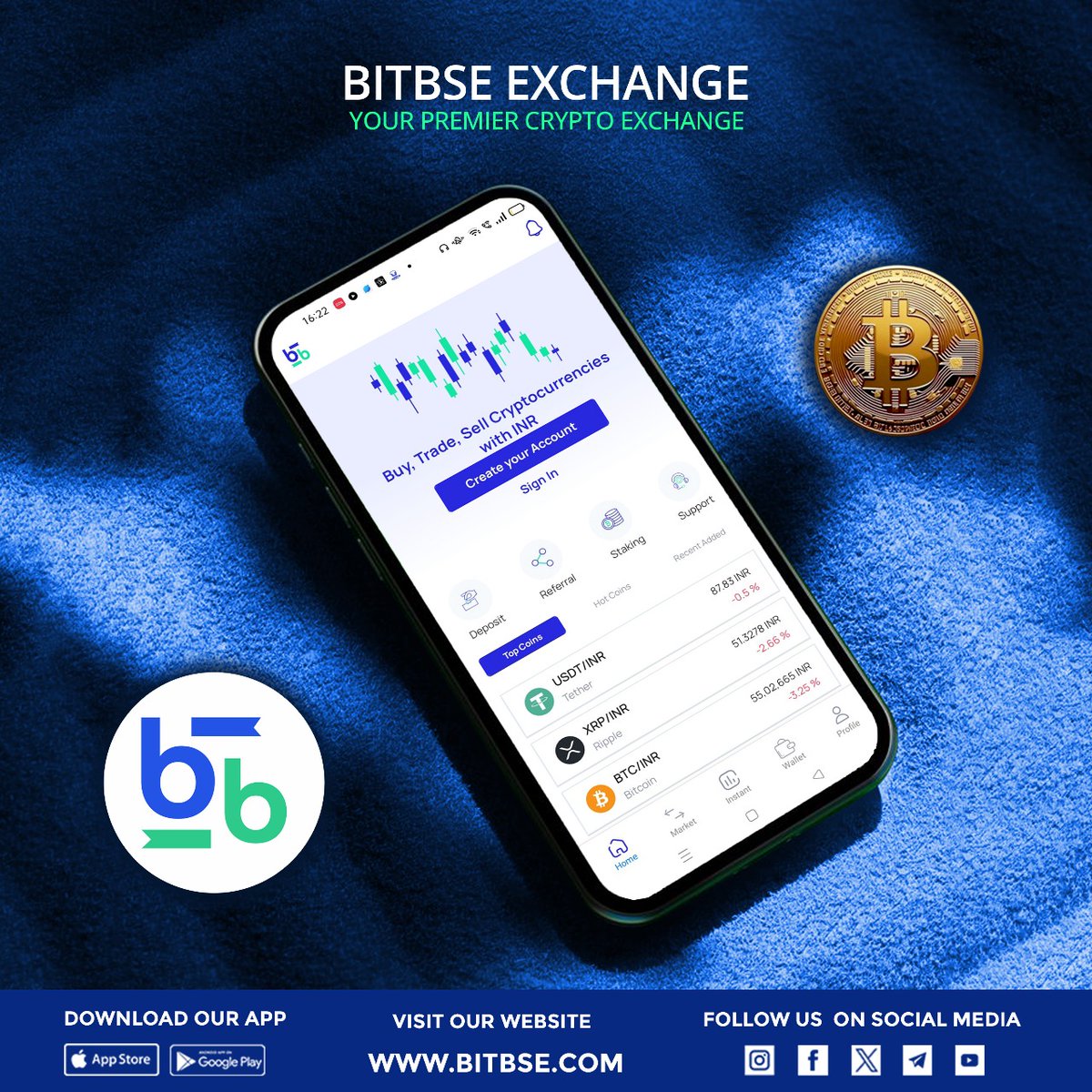 bitbse's tweet image. ✨ Trade Smart, Trade Secure!
Buy, Sell &amp;amp; Grow Your Crypto Portfolio With Bitbse Exchange. 🚀📱
.
#BitbseExchange #CryptoTrading #TradeNow #InvestInCrypto 
.
Disclaimer: Nothing on this page is financial advice, please do your own research!