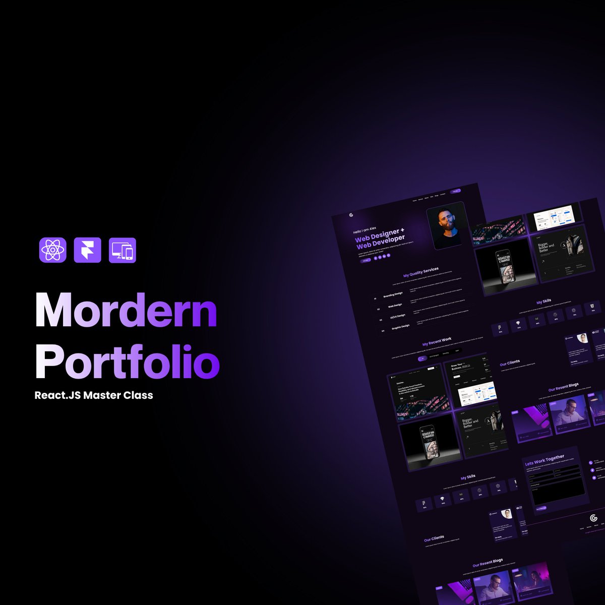 k2infocom's tweet image. Modern Personal Portfolio Website Built with React.JS

Watch Tutorial : youtu.be/aaVDAVpiyug

#ReactJS #PortfolioWebsite #AnimatedPortfolio #WebDevelopment #FrontendDevelopment #ReactDeveloper #JavaScript #WebDesign #PersonalPortfolio #DeveloperPortfolio #ReactProjects