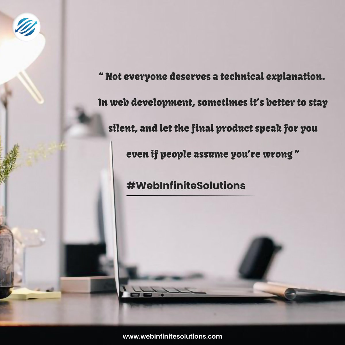 WebInfiSol's tweet image. Turning ideas into reality—because in web development, the final product speaks louder than explanations.
#WebInfiniteSolutions #WebDevelopment #CodingLife #TechInnovation #DigitalSolutions